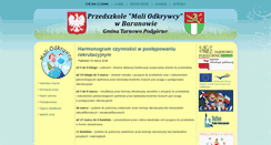 Desktop Screenshot of baranowo-przedszkole.mawe.pl